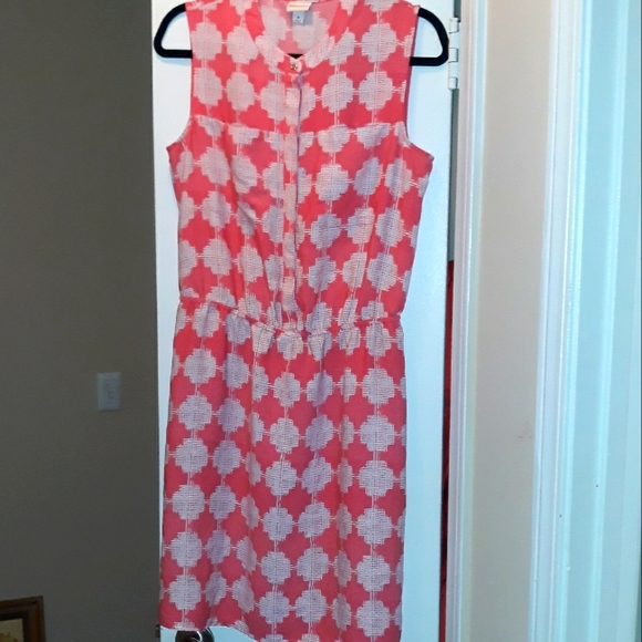 Merona Dresses & Skirts - Dress.."MERONA"..Medium..pink/off white